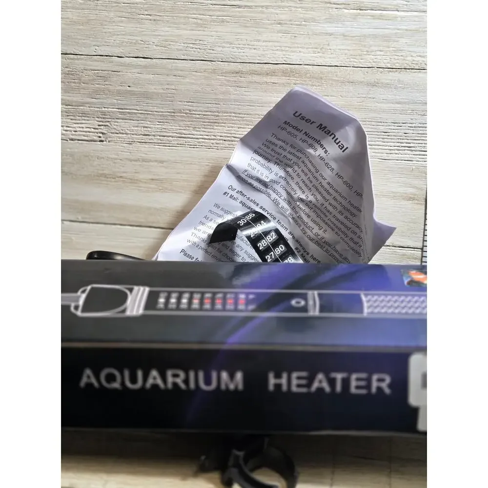 HITOP HP-608 Aquarium Heater 50W Adjustable Fish Tank Heater New Open Box